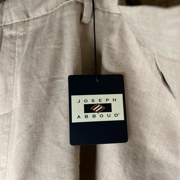 169. NWT Joseph Abboud Stretch Modern Fit Linen Shorts waist 46 - Picture 4 of 7